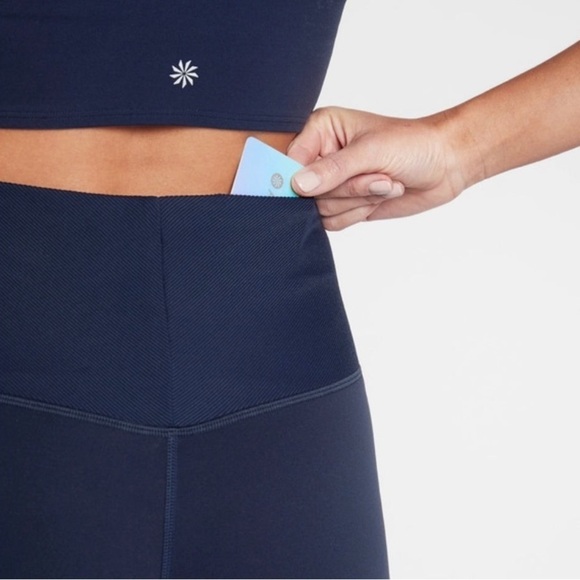 ATHLETA Studio Flare Pant Navy Blue Size Small - Picture 3 of 7